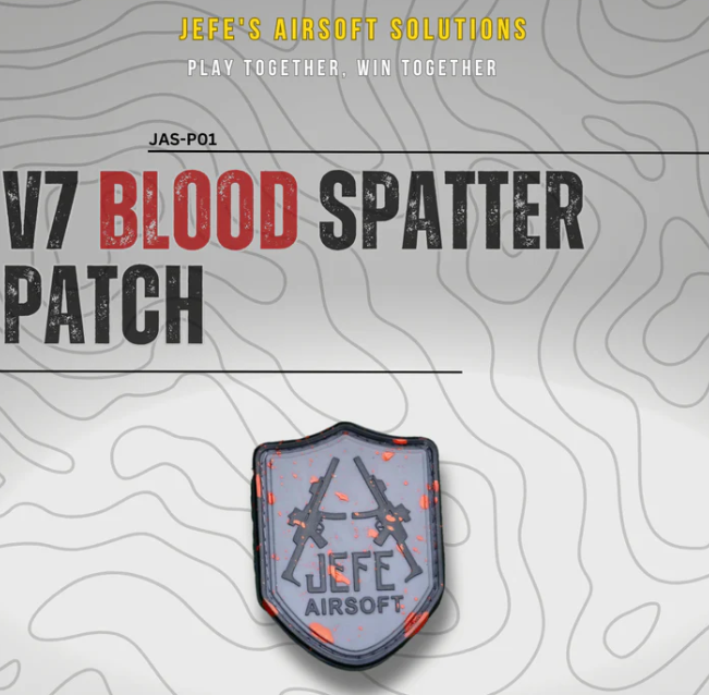 Grey/Black Blood Spatter Patch