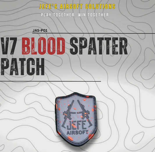 Grey/Black Blood Spatter Patch
